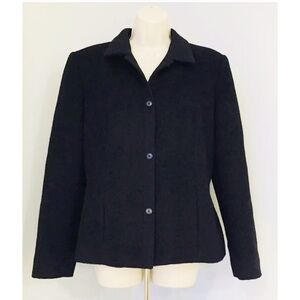 HARVE’ BENARD By Benard Holtzman Black Wool Blazer